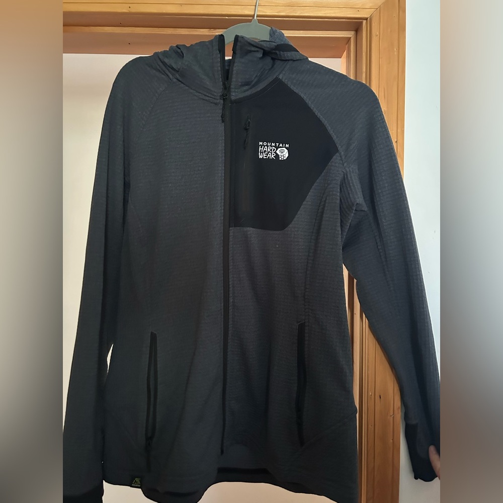 Mountain Hardwear Charcoal Hooded Jacket